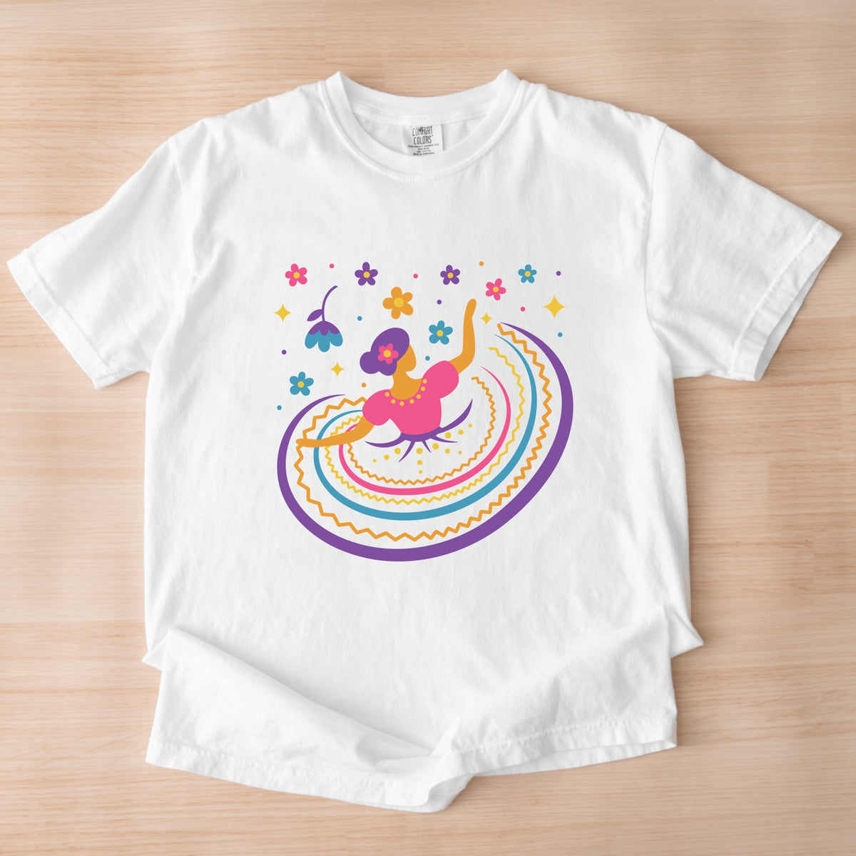 Hispanic Dress - Garment Dyed Tee