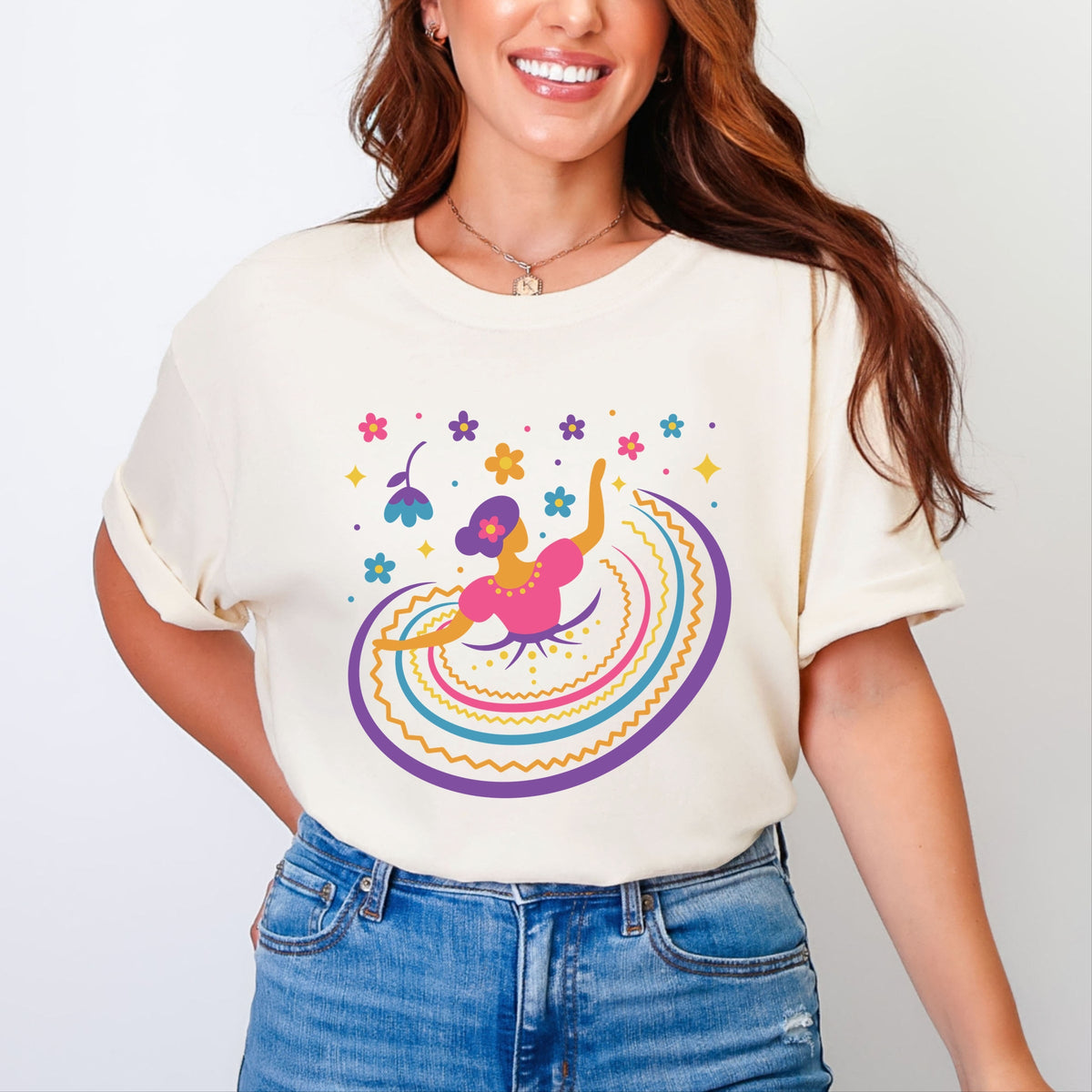 Hispanic Dress - Garment Dyed Tee