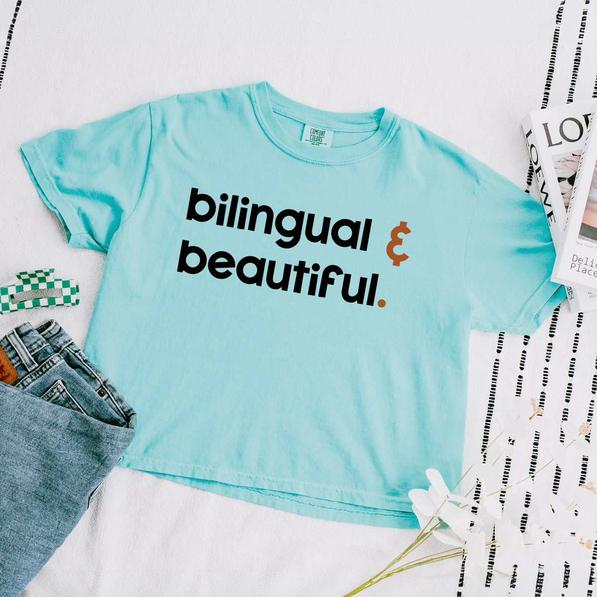 Bilingual And Beautiful - Boxy Crop Top