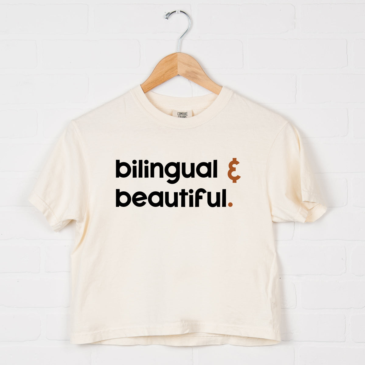 Bilingual And Beautiful - Boxy Crop Top