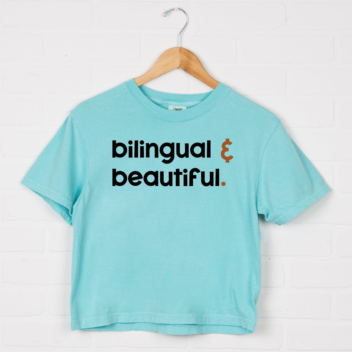 Bilingual And Beautiful - Boxy Crop Top