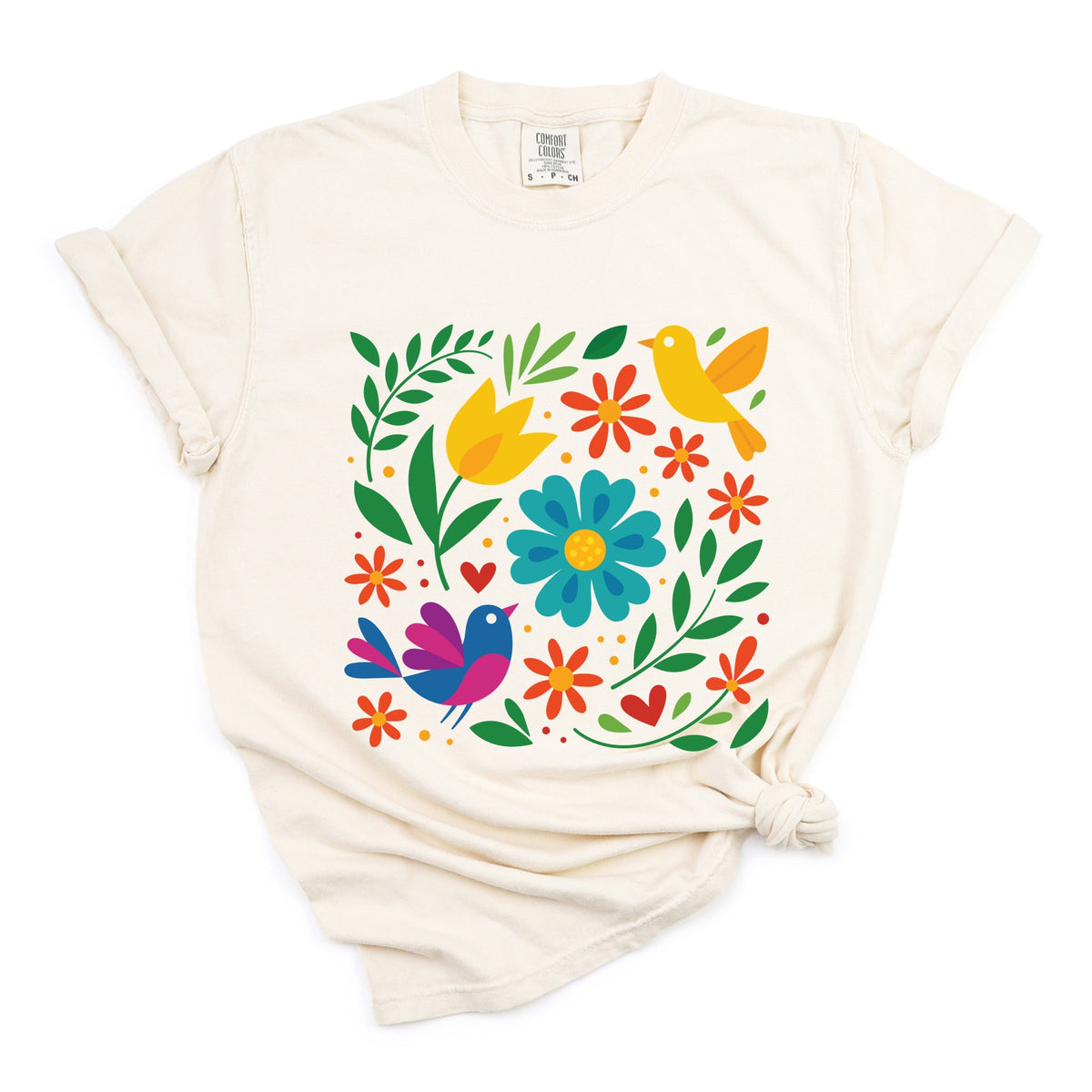 Hispanic Florals - Garment Dyed Tee