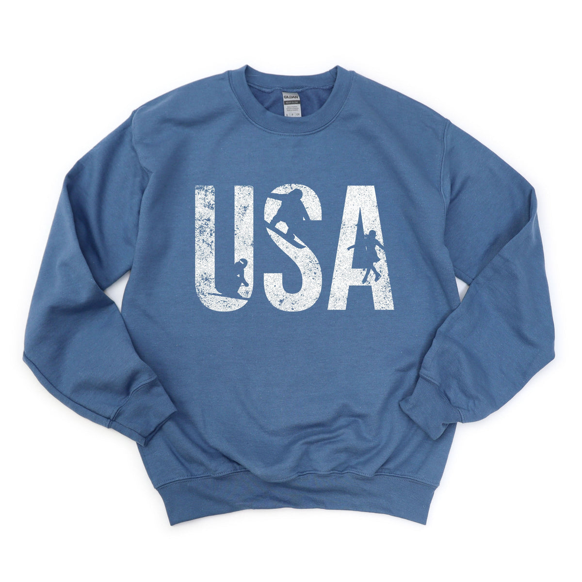 USA Winter Sports Distressed - Women's Graphic Sweatshirt