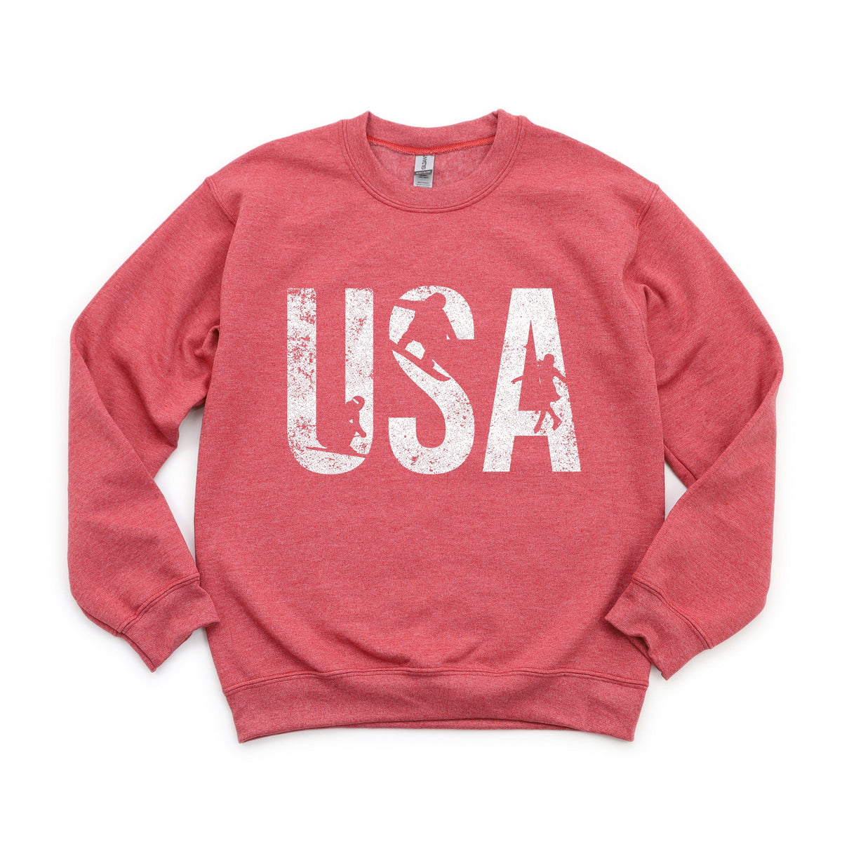 USA Winter Sports Distressed - Women's Graphic Sweatshirt