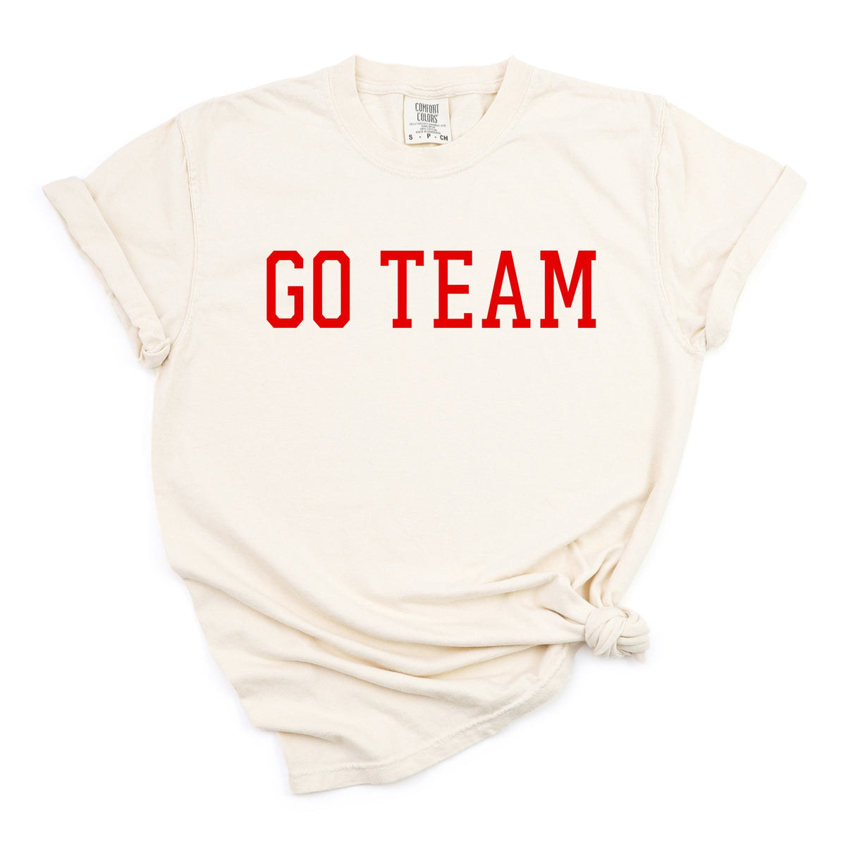 Go Team Varsity - Women's Garment Dyed Graphic T-Shirt
