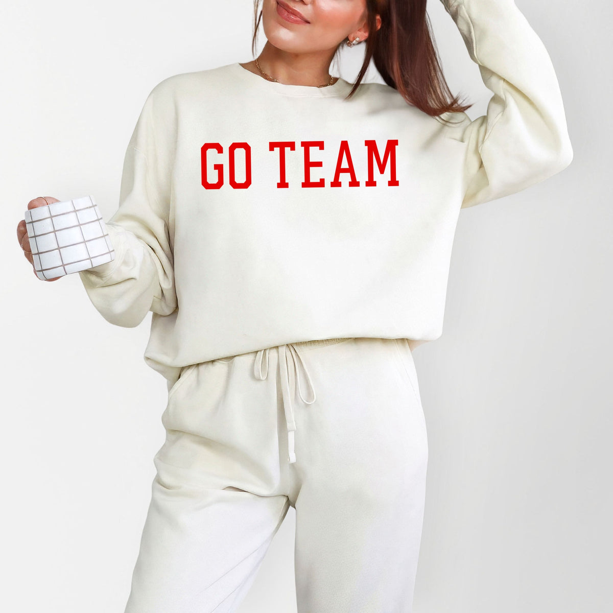 Go Team Varsity - Women's Lightweight Garment Dyed Sweatshirt