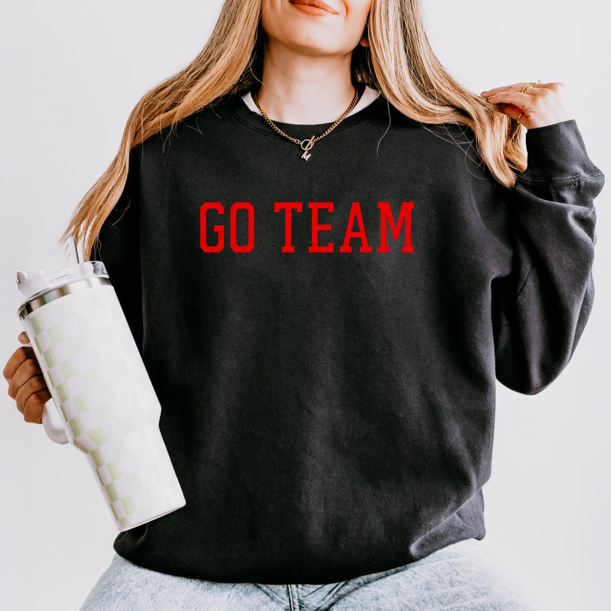Go Team Varsity - Women's Lightweight Garment Dyed Sweatshirt