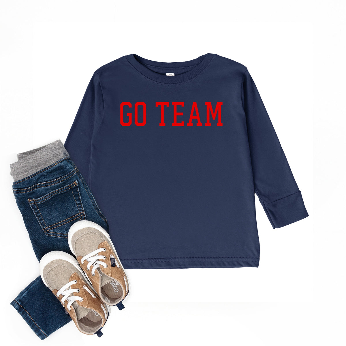 Go Team Varsity - Toddler Long Sleeve Graphic Tee