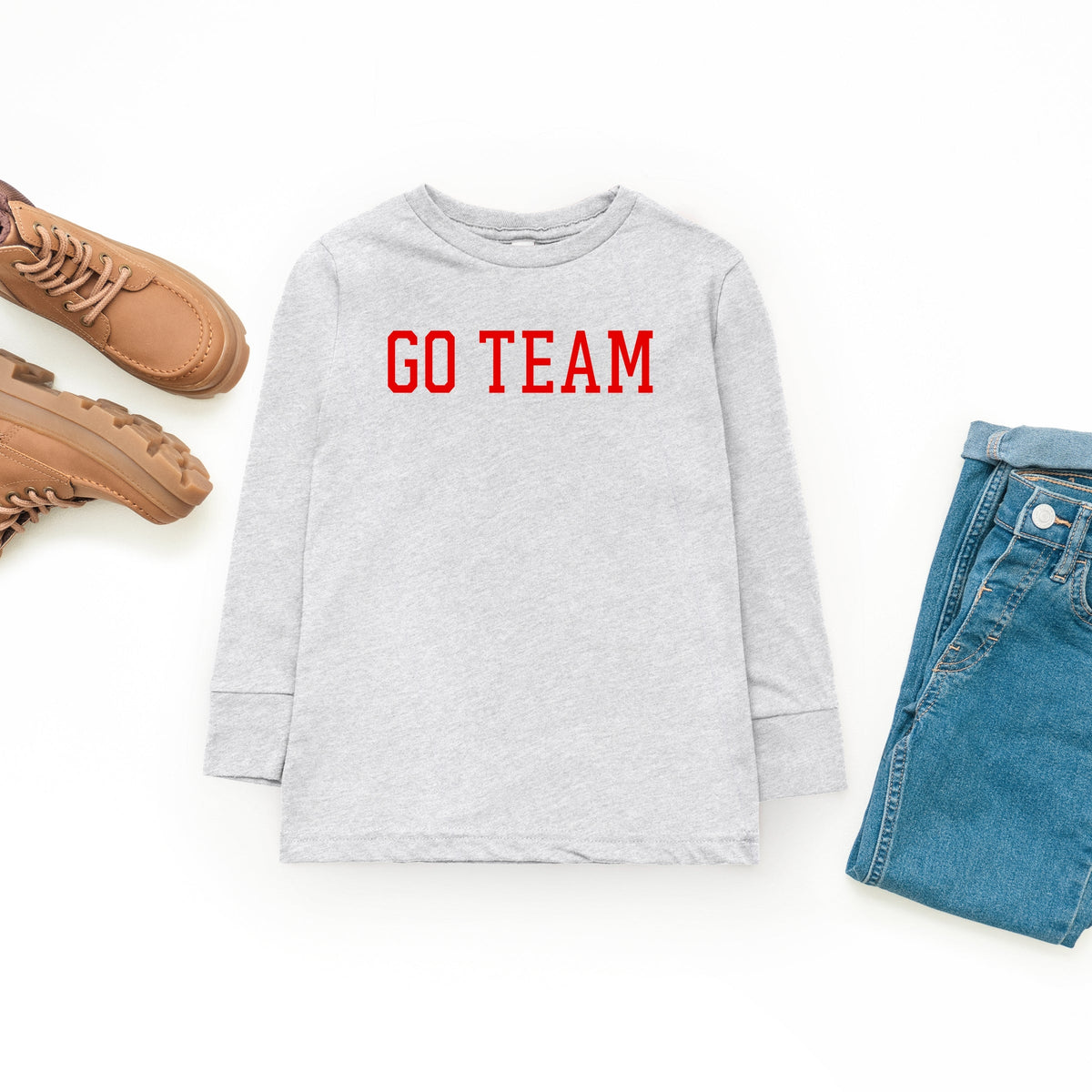 Go Team Varsity - Youth Long Sleeve Graphic T-Shirt
