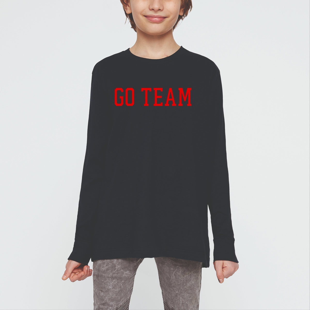 Go Team Varsity - Youth Long Sleeve Graphic T-Shirt