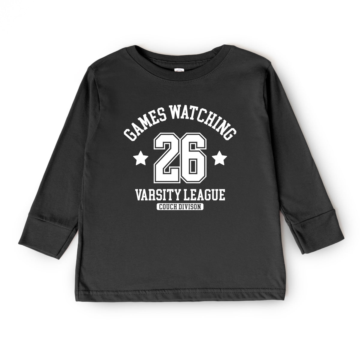 Games Watching Varsity League - Youth Long Sleeve Graphic T-Shirt
