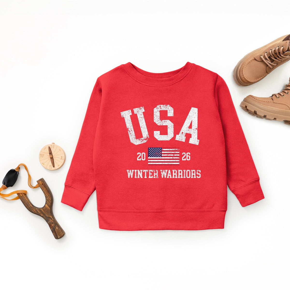 USA Winter Warriors - Youth Graphic Sweatshirt