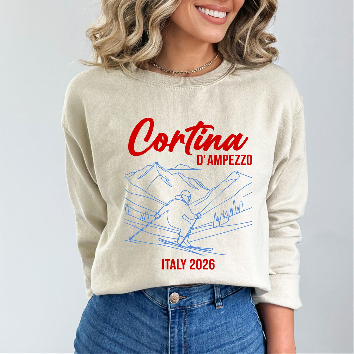 Cortina D'Ampezzo Ski - Women's Graphic Sweatshirt