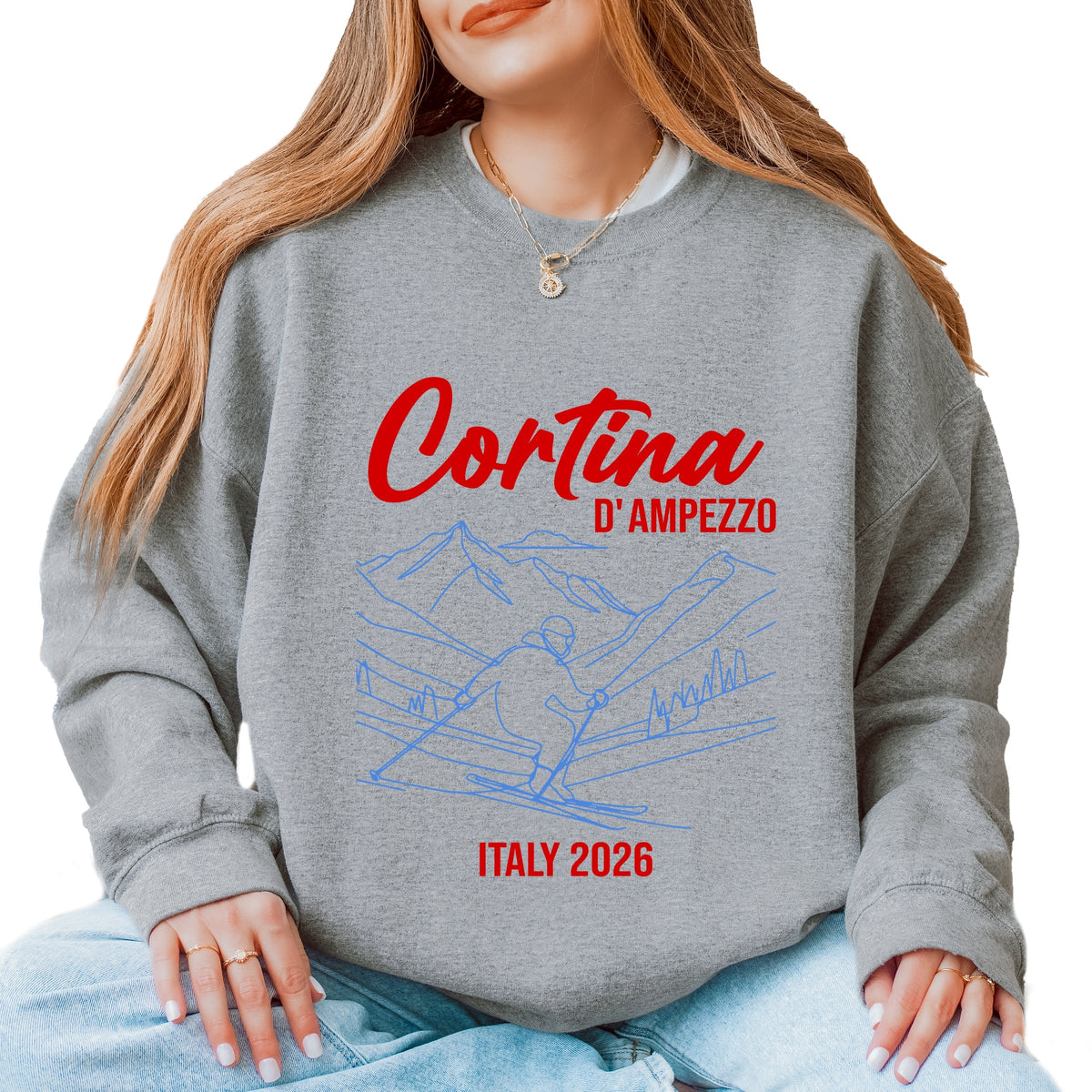 Cortina D'Ampezzo Ski - Women's Graphic Sweatshirt