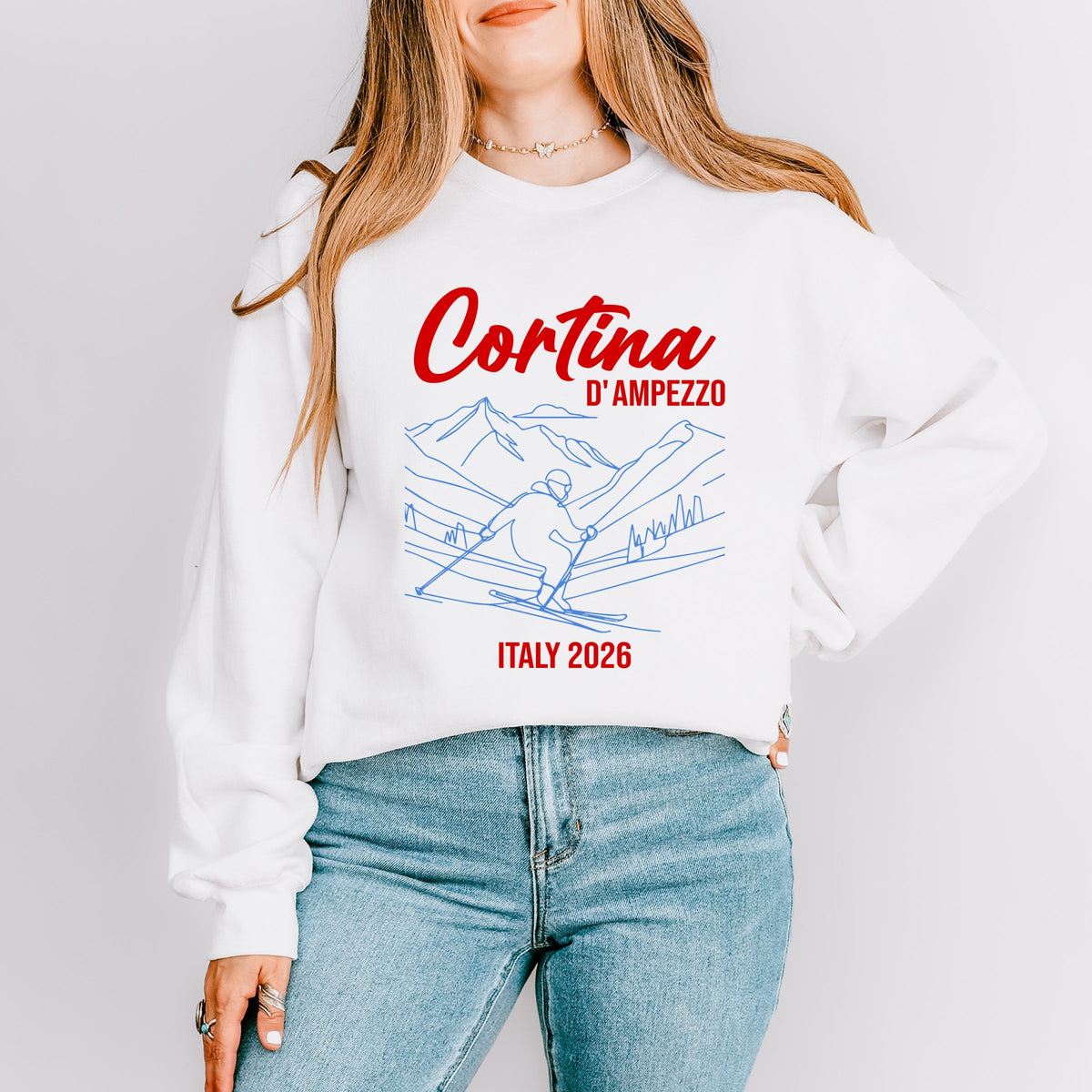 Cortina D'Ampezzo Ski - Women's Graphic Sweatshirt