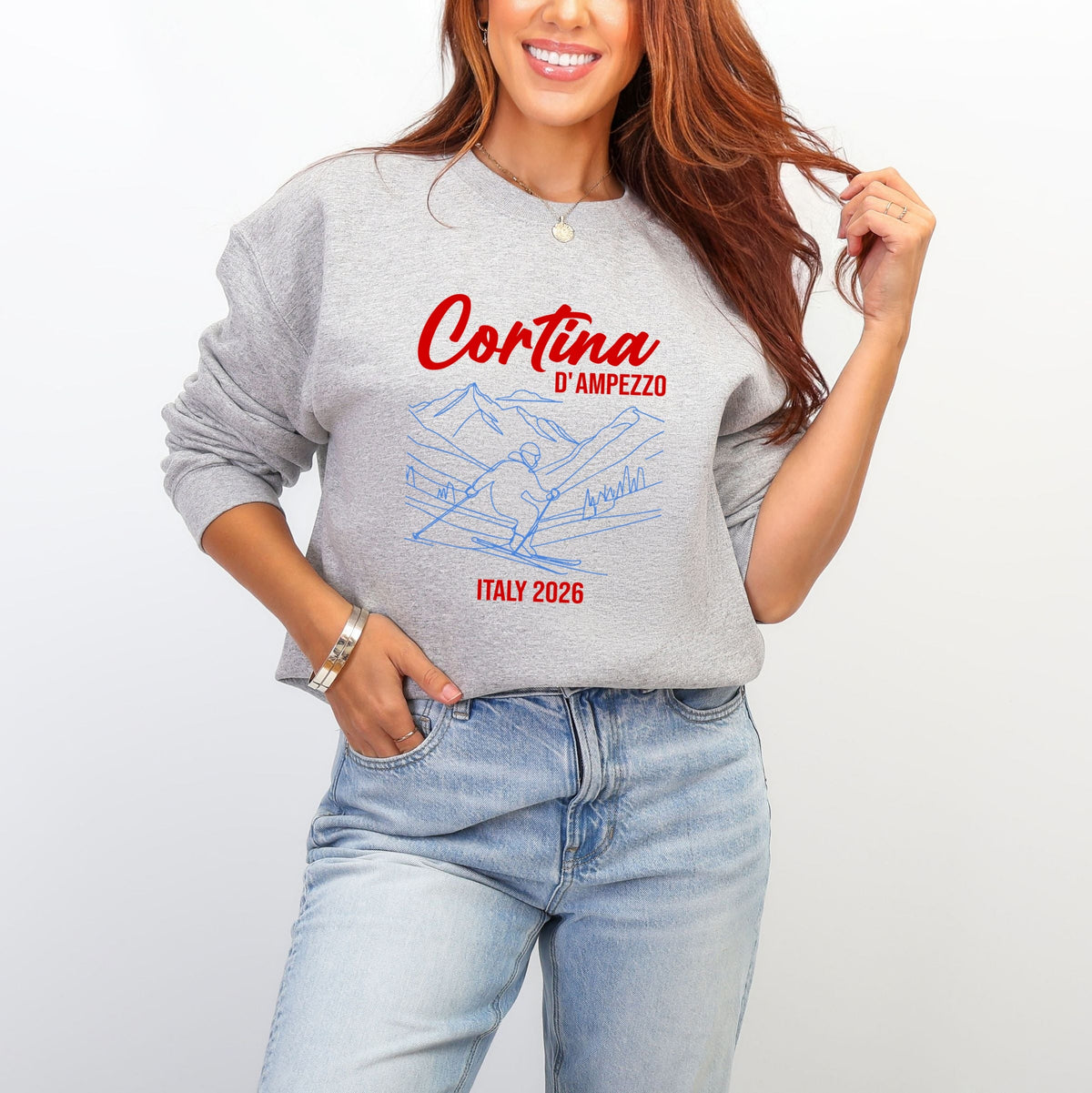 Cortina D'Ampezzo Ski - Women's Graphic Sweatshirt
