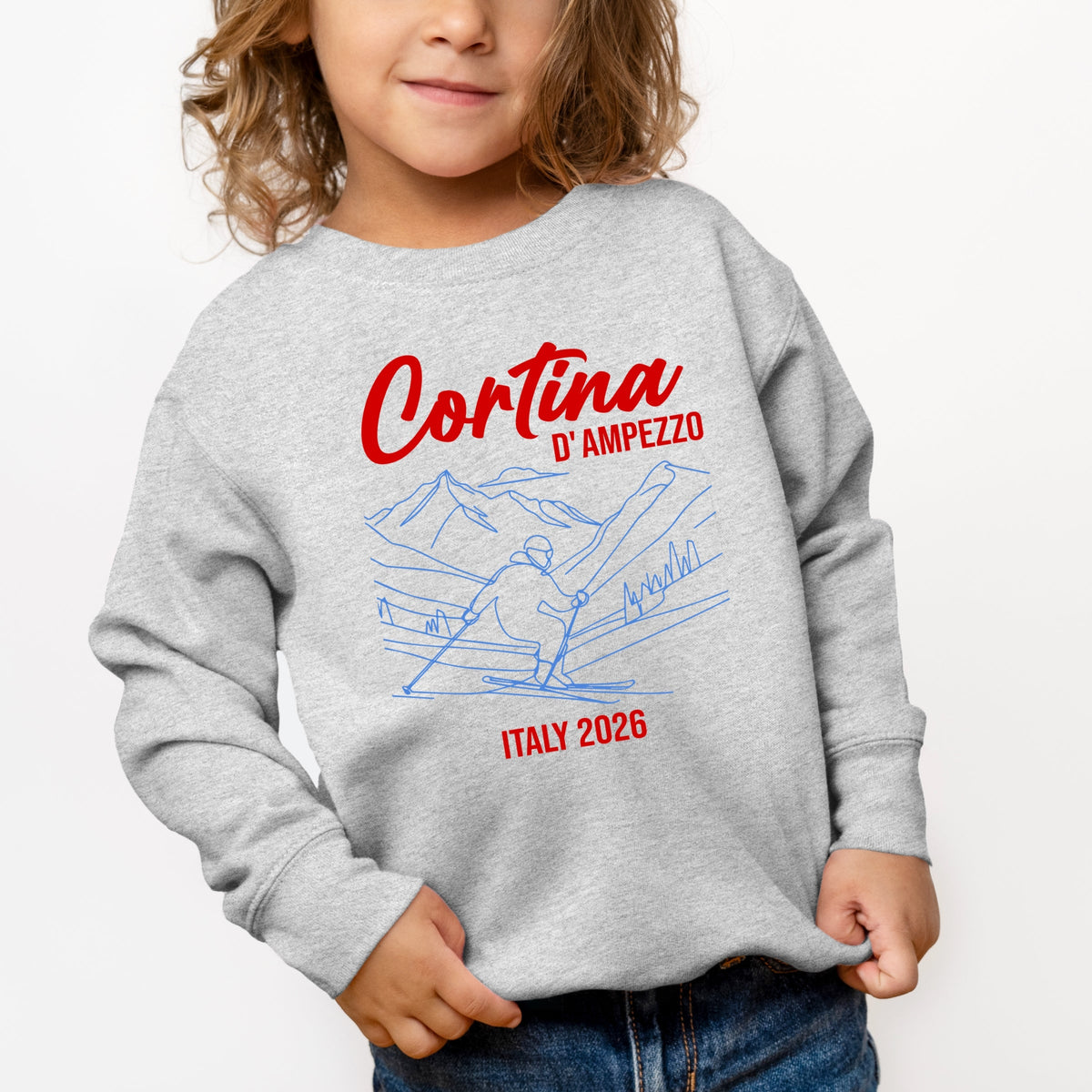 Cortina D'Ampezzo Ski - Toddler Graphic Sweatshirt