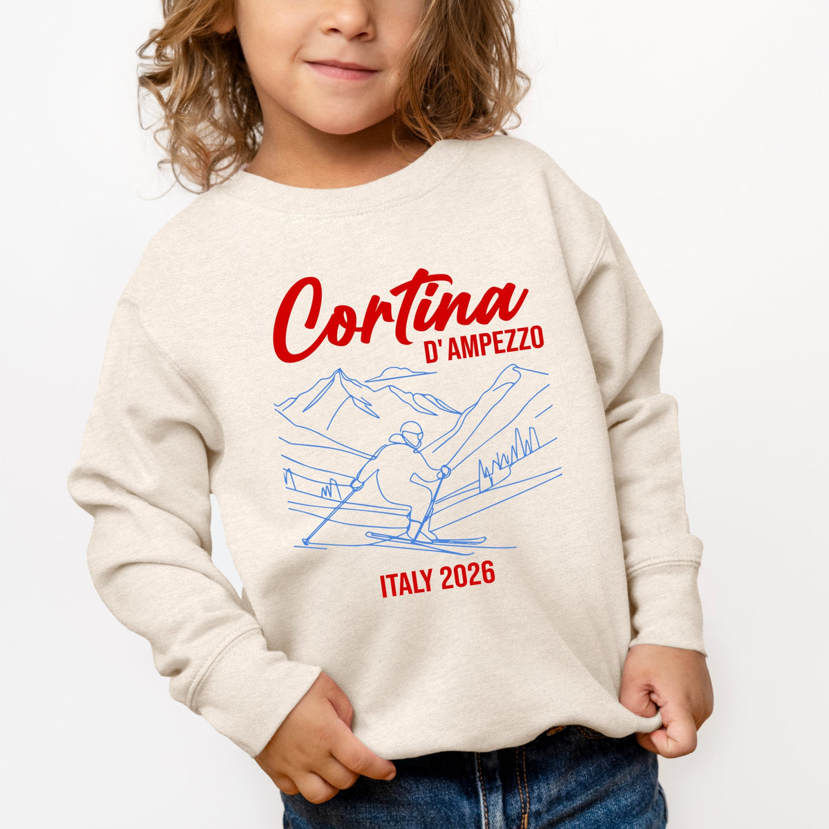 Cortina D'Ampezzo Ski - Toddler Graphic Sweatshirt