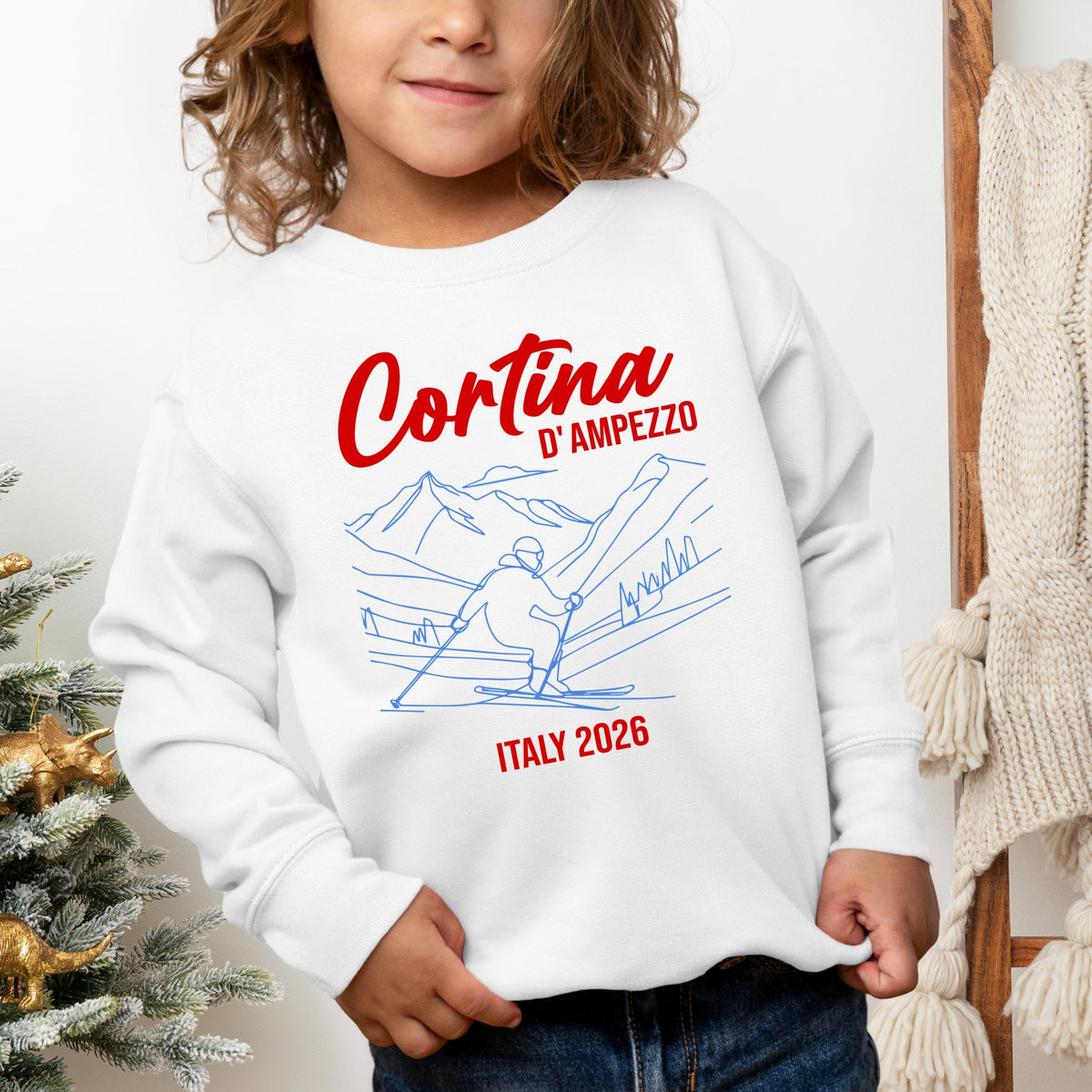 Cortina D'Ampezzo Ski - Toddler Graphic Sweatshirt
