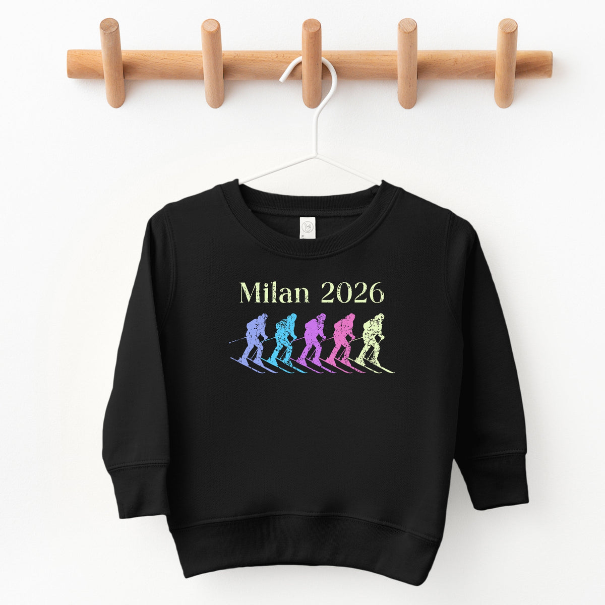 Milan 2026 Five Skis - Toddler Graphic Sweatshirt