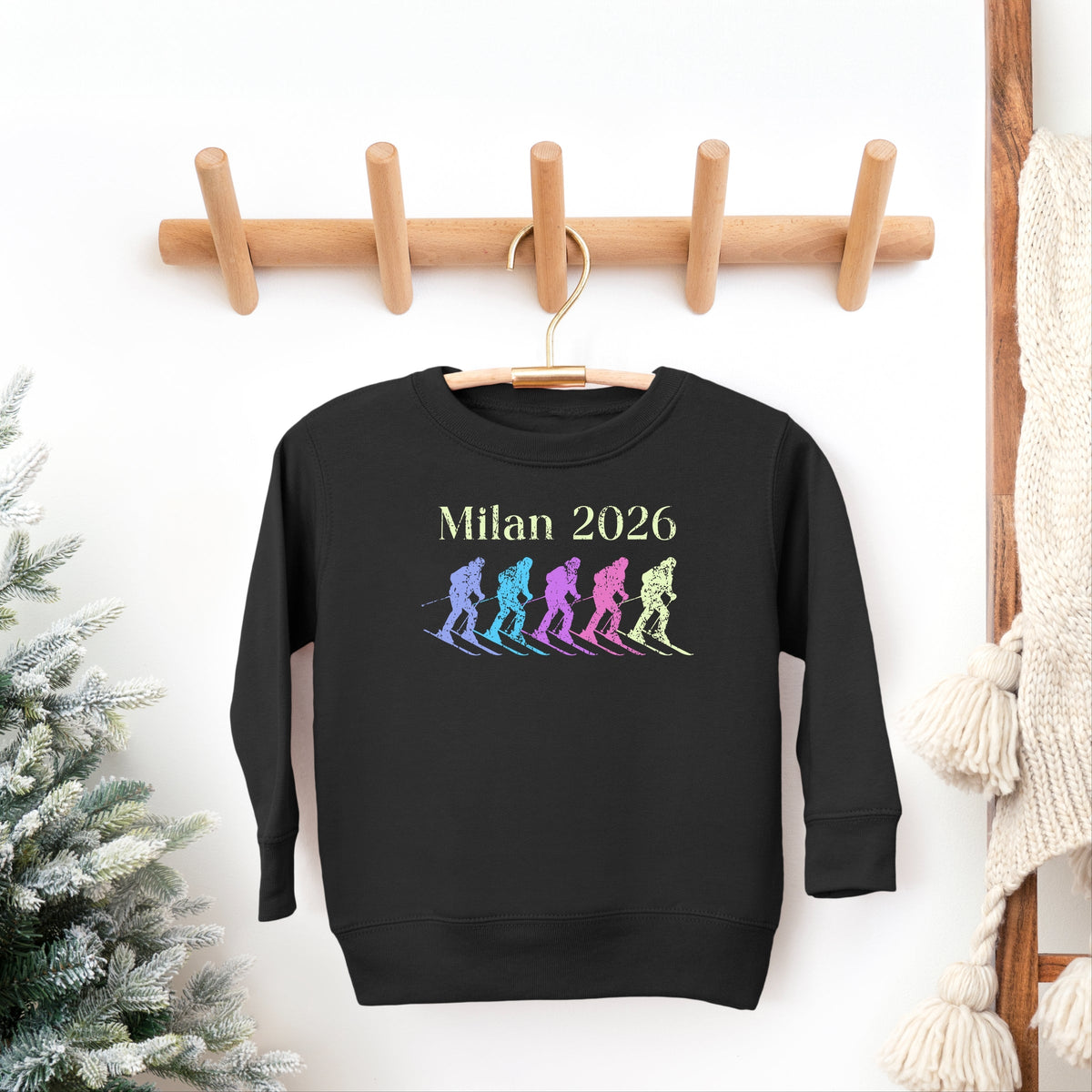 Milan 2026 Five Skis - Toddler Graphic Sweatshirt