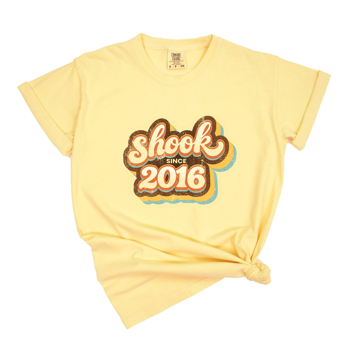 Shook Since 2016 Distressed - Women's Garment Dyed Graphic T-Shirt