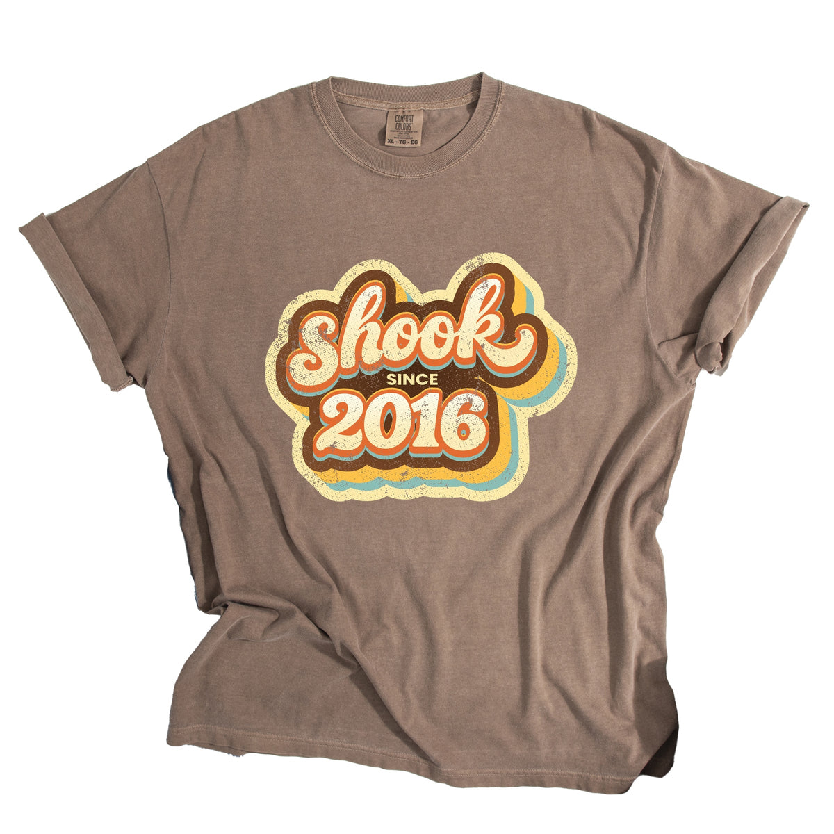 Shook Since 2016 Distressed - Women's Garment Dyed Graphic T-Shirt