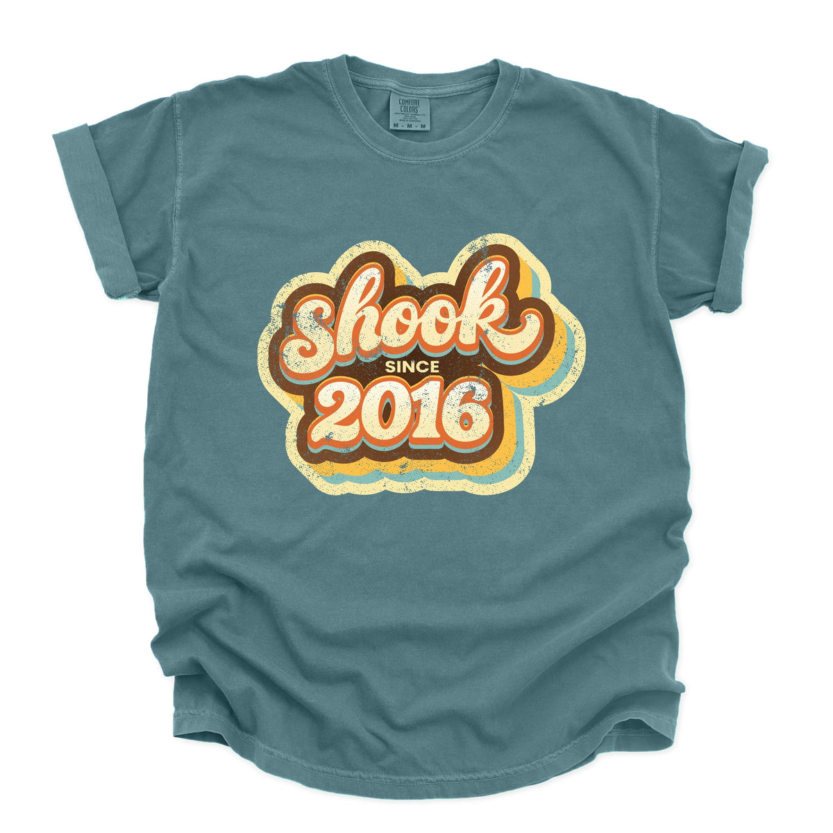 Shook Since 2016 Distressed - Women's Garment Dyed Graphic T-Shirt