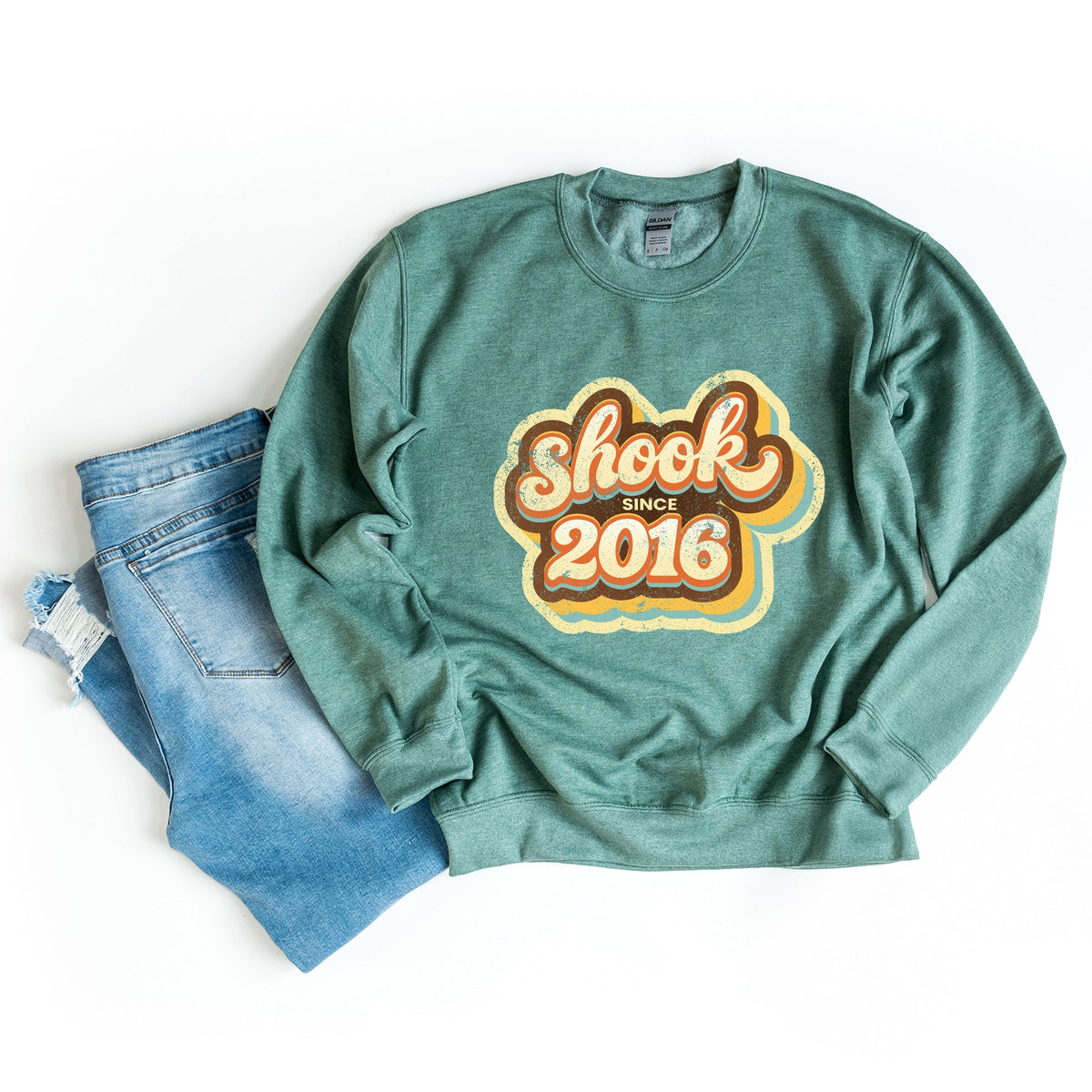 Shook Since 2016 Distressed - Women's Graphic Sweatshirt