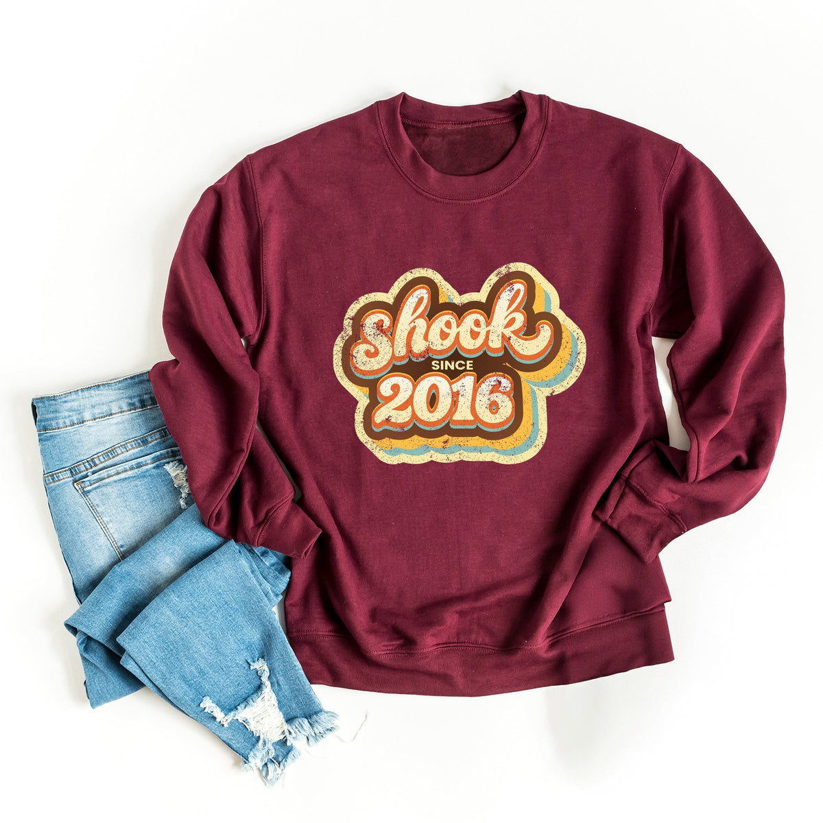 Shook Since 2016 Distressed - Women's Graphic Sweatshirt