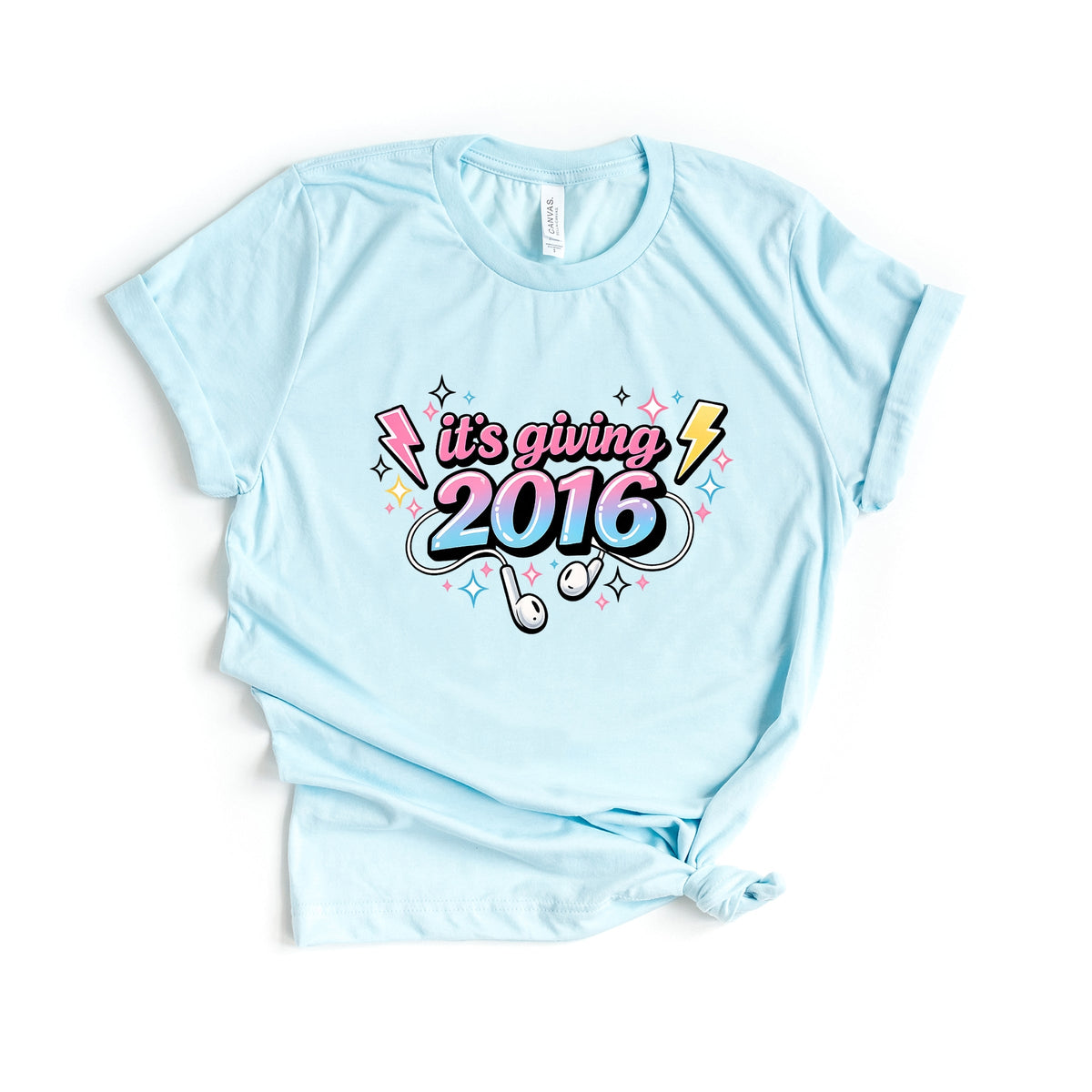 It's Giving 2016 Earbuds - Women's Short Sleeve Graphic T-Shirt