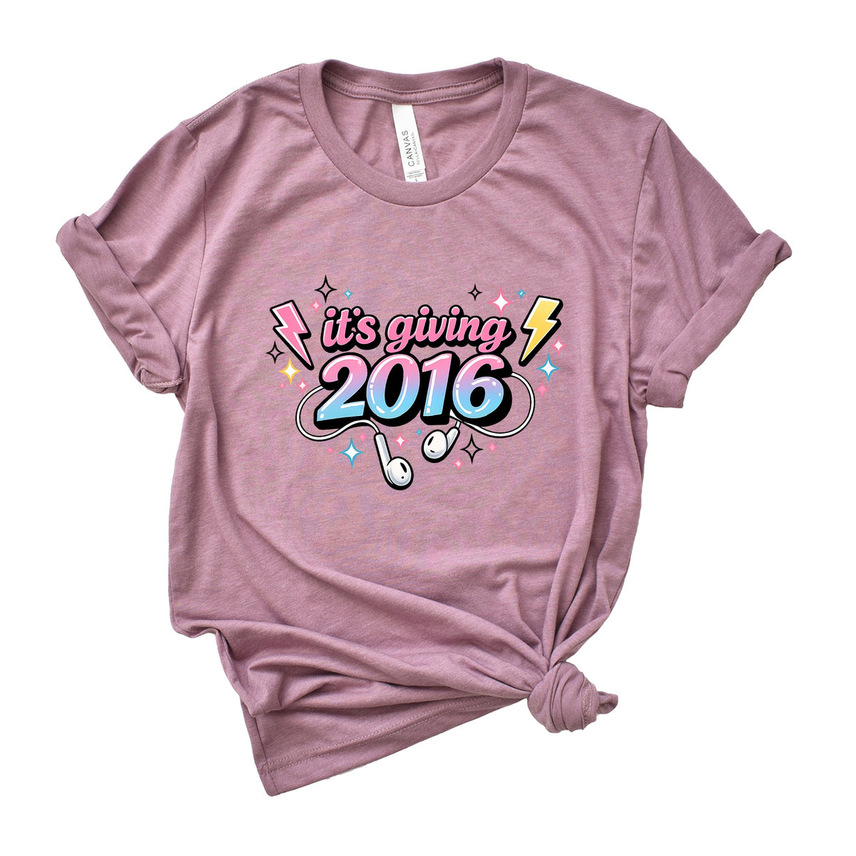 It's Giving 2016 Earbuds - Women's Short Sleeve Graphic T-Shirt
