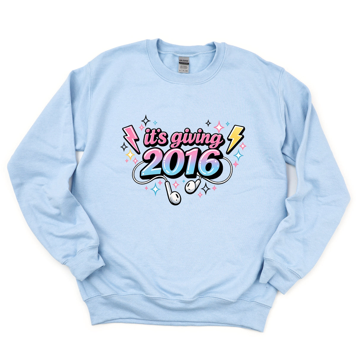 It's Giving 2016 Earbuds - Women's Graphic Sweatshirt
