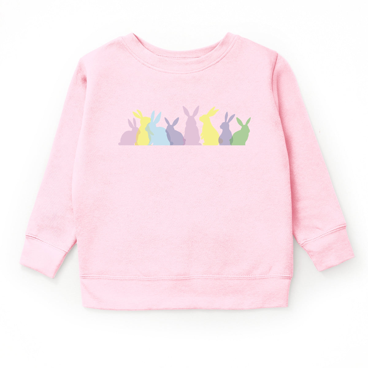 Colorful Bunnies Row - Youth Graphic Sweatshirt