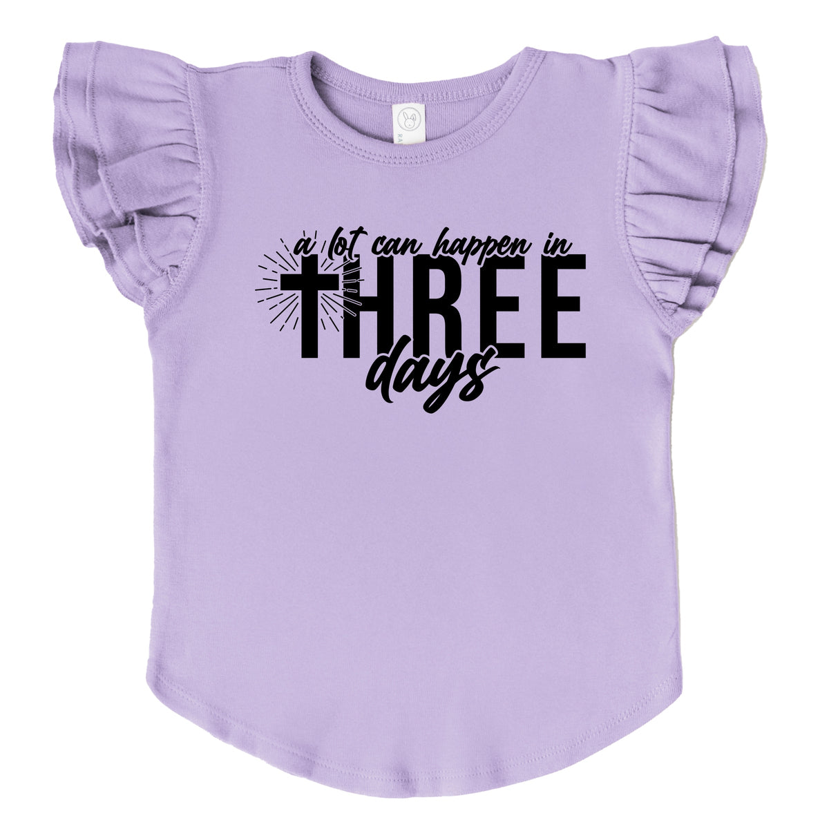 A Lot Can Happen In Three Days - Flutter Sleeve Graphic T-Shirt