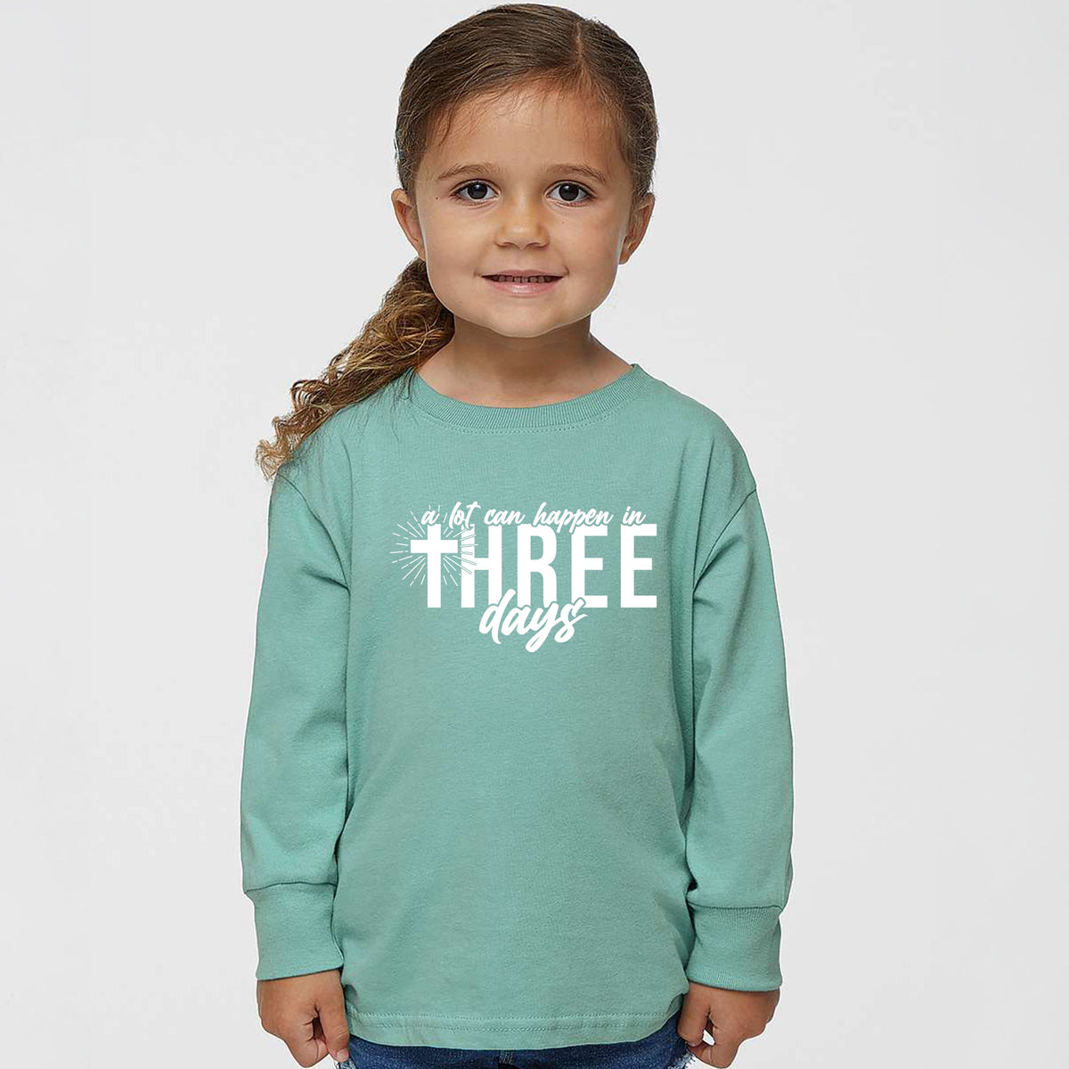 A Lot Can Happen In Three Days - Toddler Long Sleeve Graphic Tee