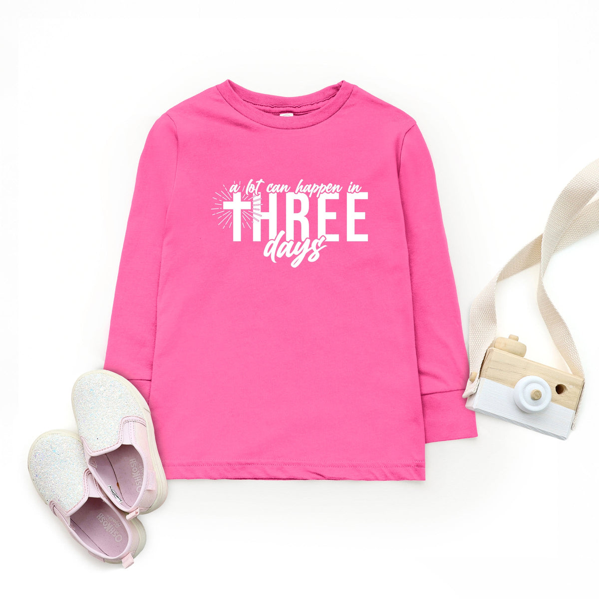 A Lot Can Happen In Three Days - Toddler Long Sleeve Graphic Tee