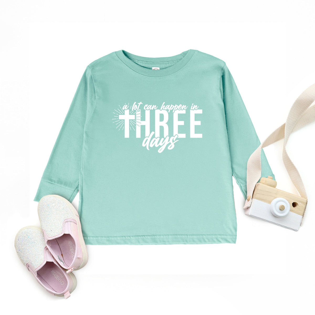 A Lot Can Happen In Three Days - Toddler Long Sleeve Graphic Tee