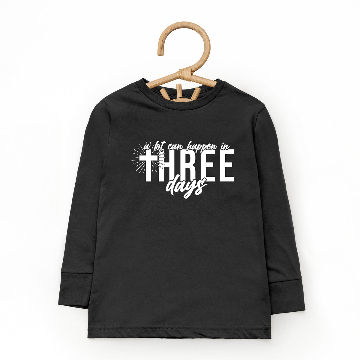 A Lot Can Happen In Three Days - Toddler Long Sleeve Graphic Tee
