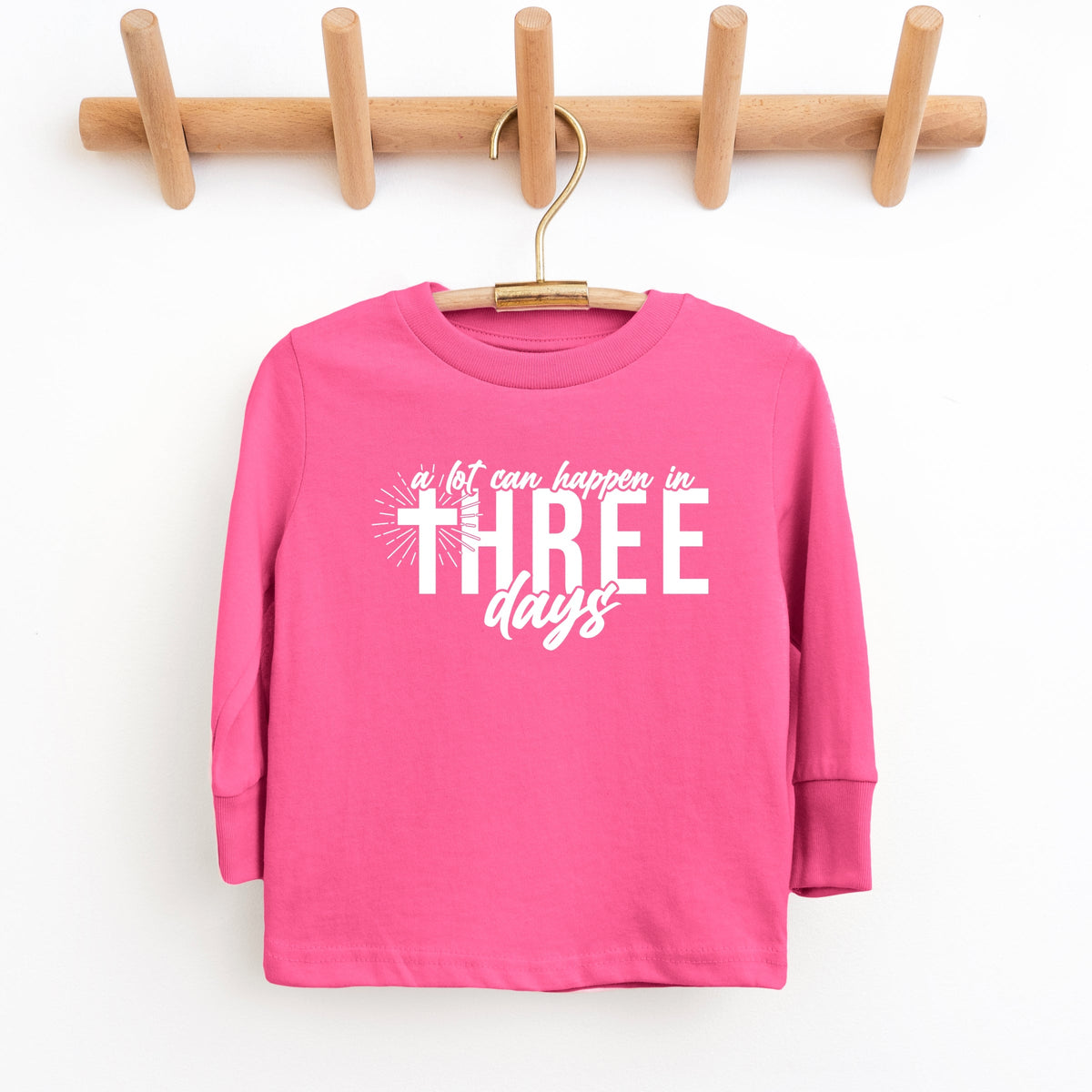A Lot Can Happen In Three Days - Youth Long Sleeve Graphic T-Shirt