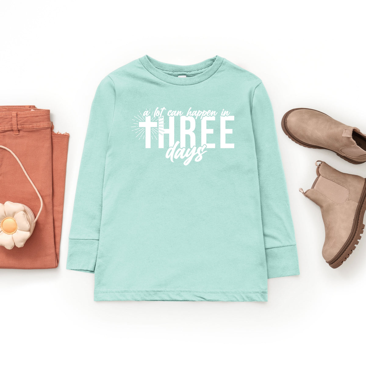 A Lot Can Happen In Three Days - Youth Long Sleeve Graphic T-Shirt