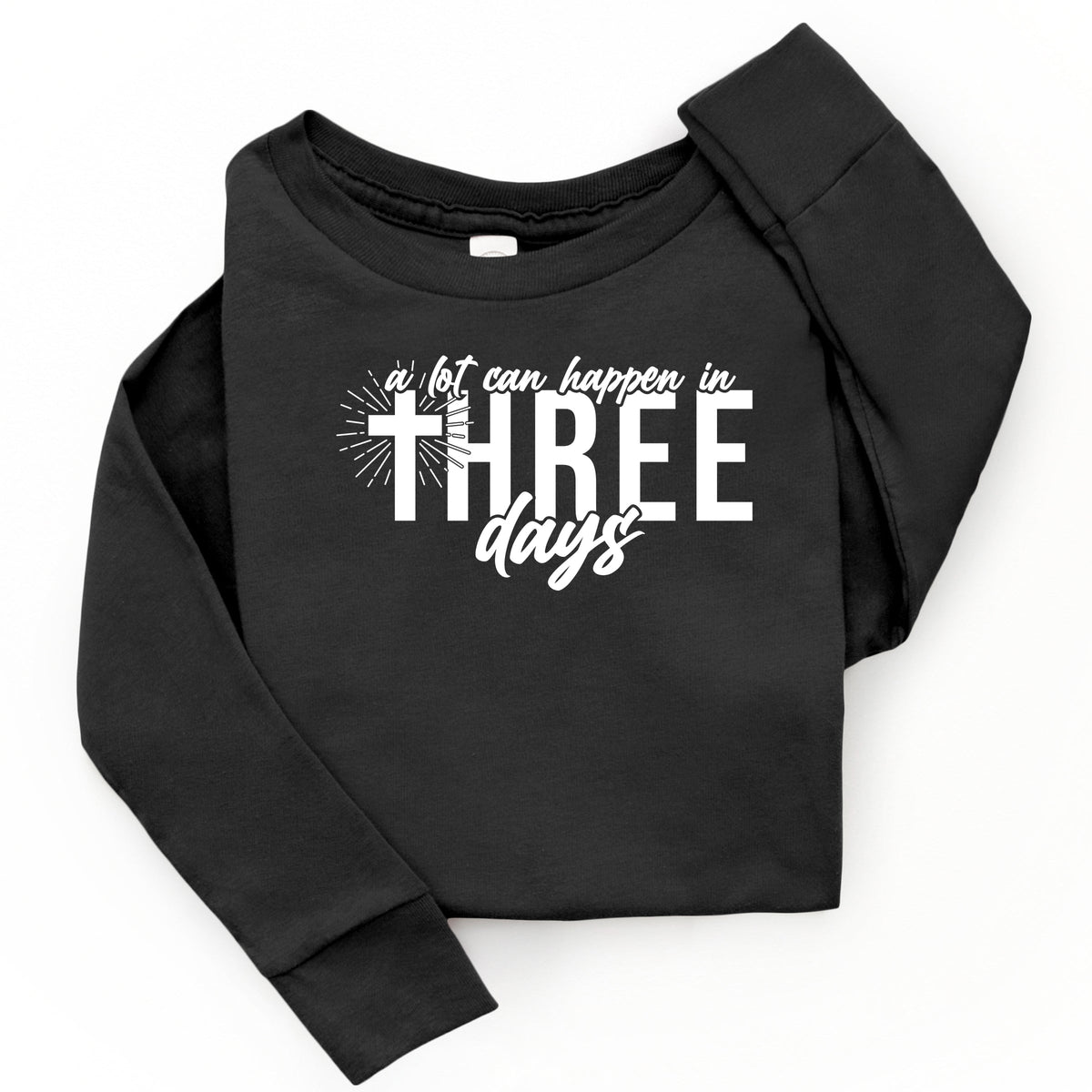 A Lot Can Happen In Three Days - Youth Long Sleeve Graphic T-Shirt