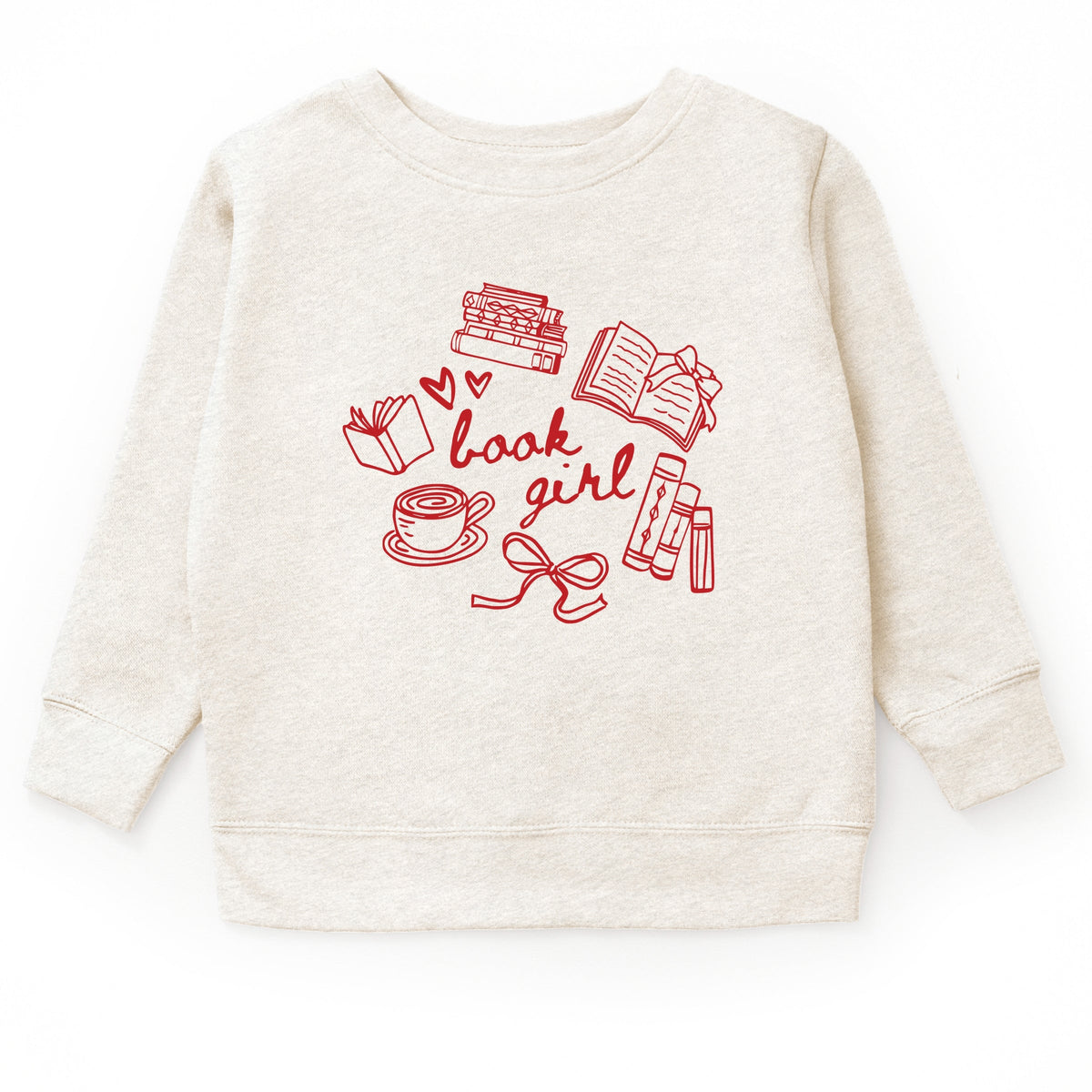 Book Girl Sketched - Youth Graphic Sweatshirt