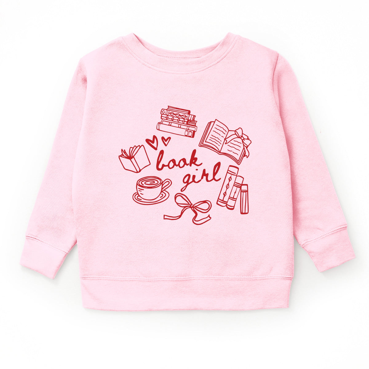 Book Girl Sketched - Youth Graphic Sweatshirt