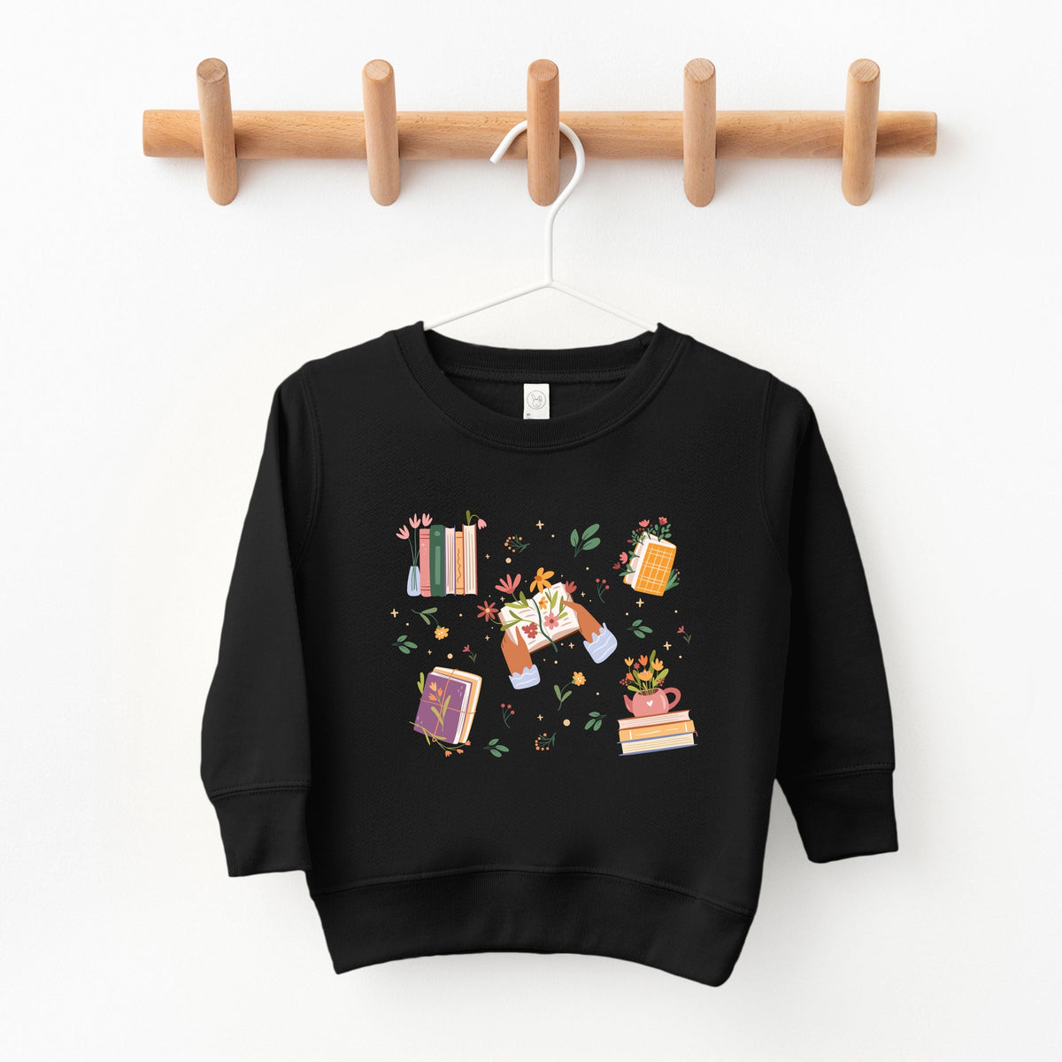 Books and Flowers Collage - Youth Graphic Sweatshirt
