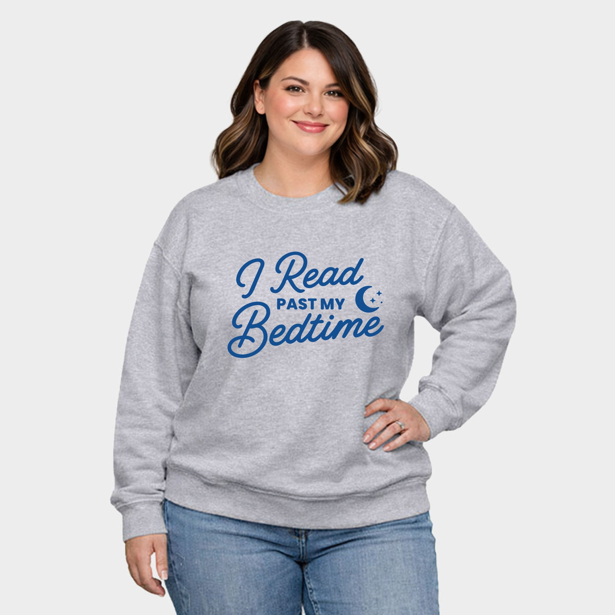 I Read Past My Bedtime - Women's Plus Sweatshirt