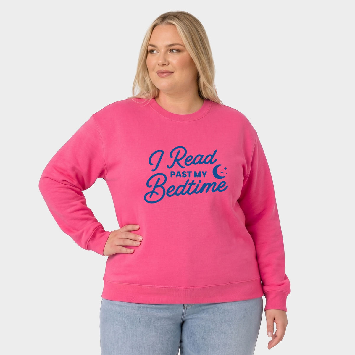 I Read Past My Bedtime - Women's Plus Sweatshirt