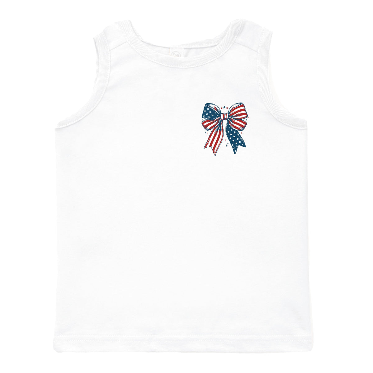 Patriotic Bow Stars - Toddler Graphic Tank