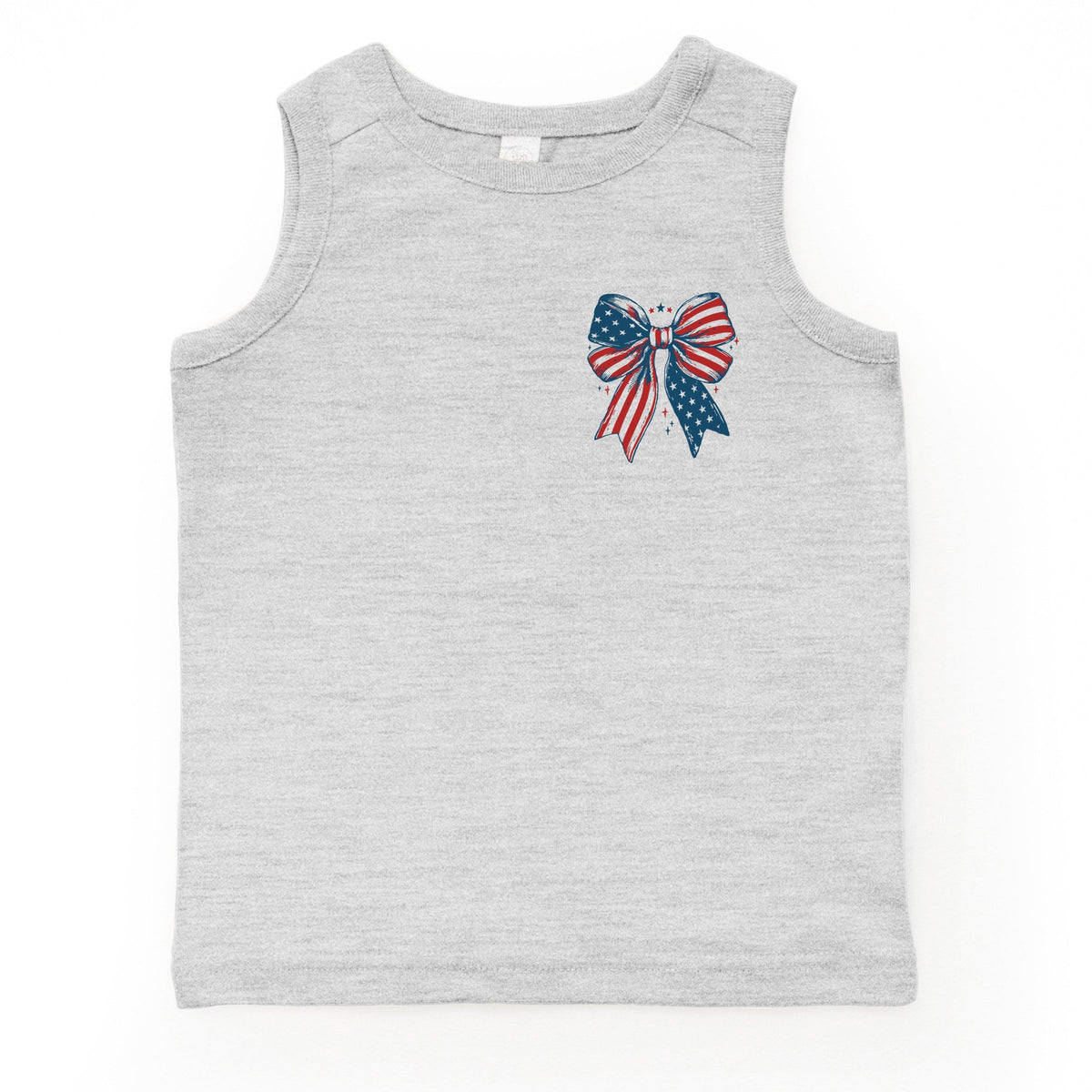 Patriotic Bow Stars - Toddler Graphic Tank