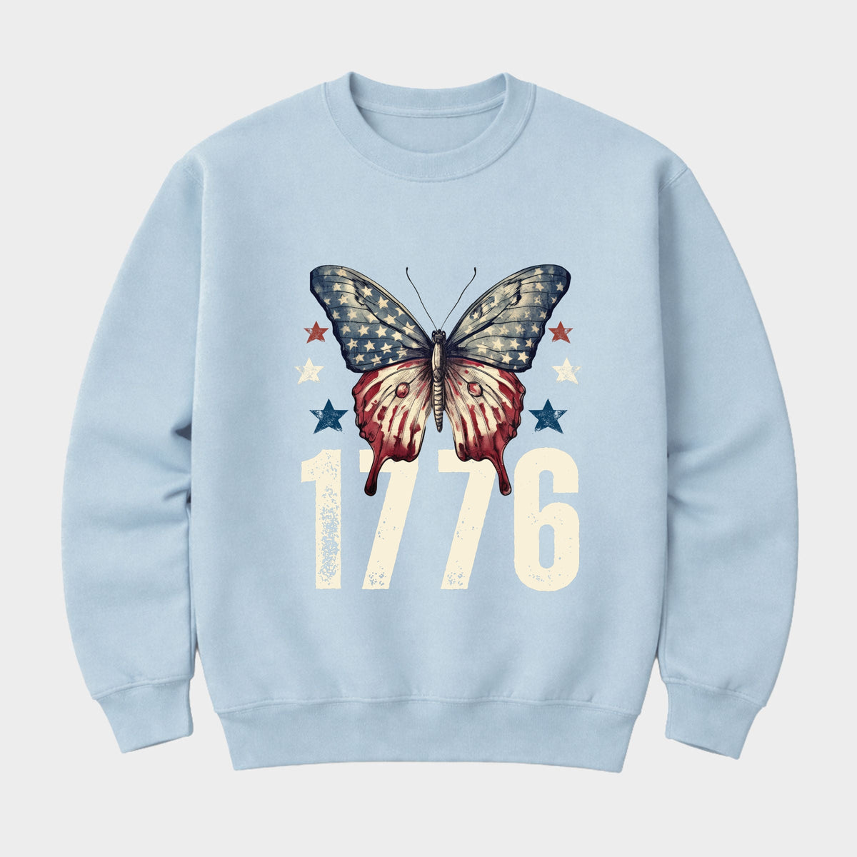1776 Butterfly Patriotic - Women's Graphic Sweatshirt